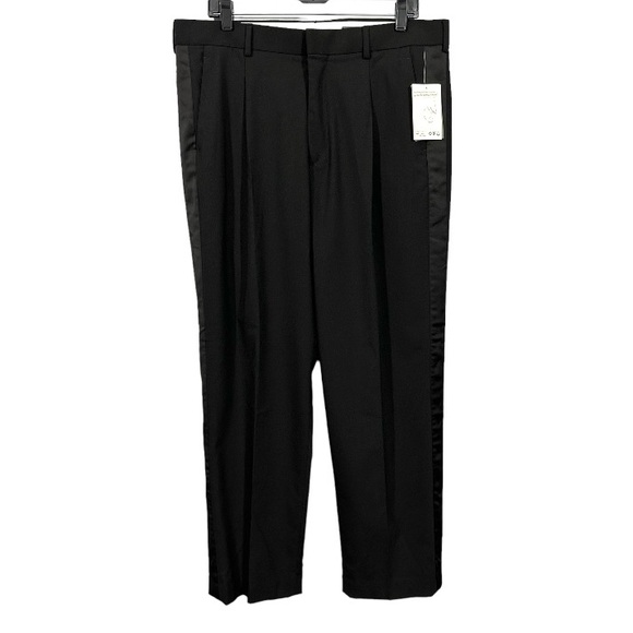 NWT H&M Relaxed Fit Mens Black Dress Pants Size 36R